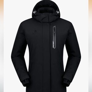 CAMEL CROWN Women's Warm Winter Ski Jackets Waterproof Snow Coat W Hood SZ Large